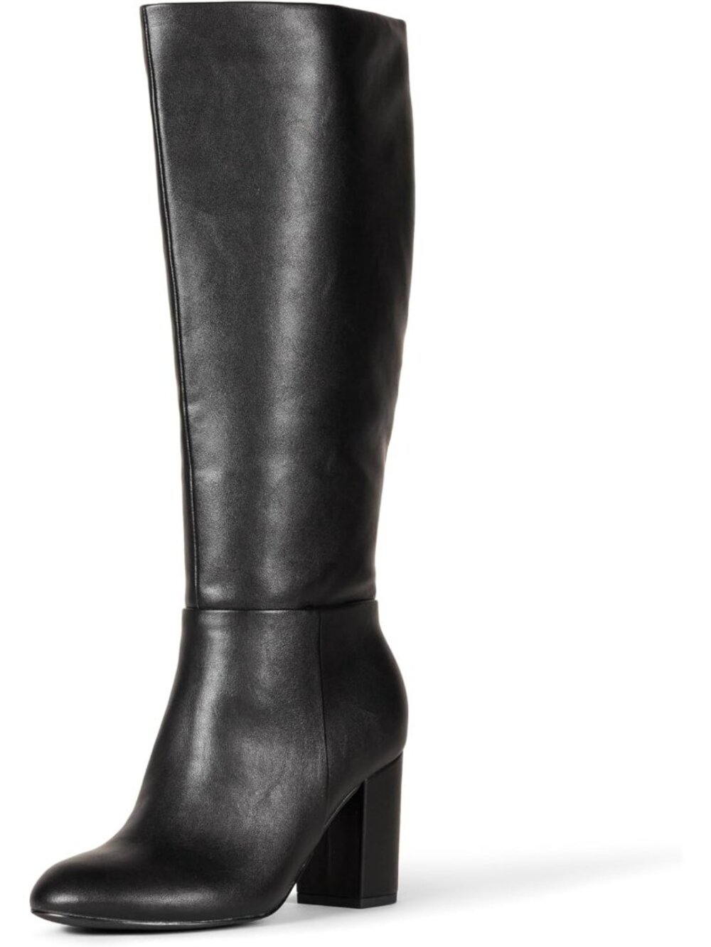 Stylish Women's Tall Heel Boots with Memory Foam Insole & Zipper Closure